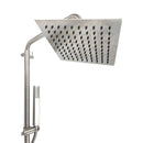 SENTO G-77 Bath Mixer Shower Pipe Package N2 S/S-304 8" Head Square