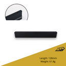 Oriya Cabinet Handle 96mm Black