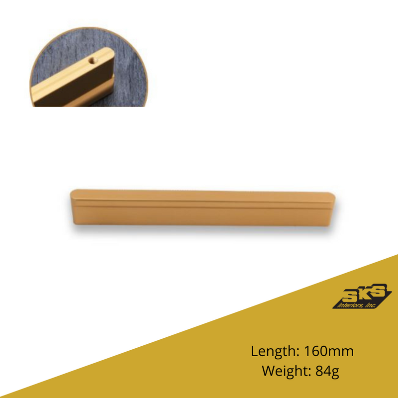 Oriya Cabinet Handle 96mm Gold