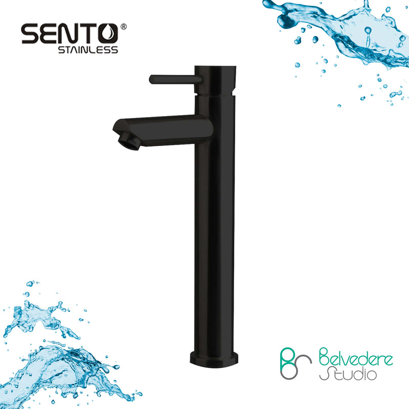 SENTO M002BK Extended Basin Mixer Faucet, Black