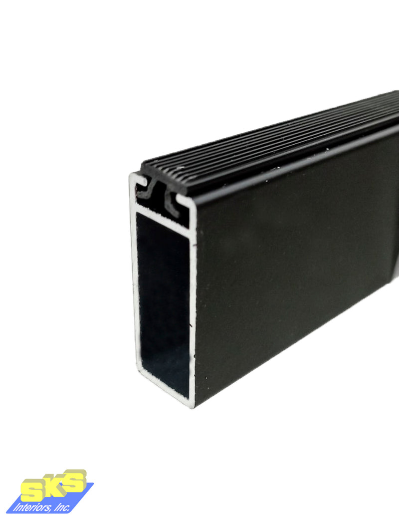 Sistema AH3011 Anti Slip Rectangular Tube 3m Black