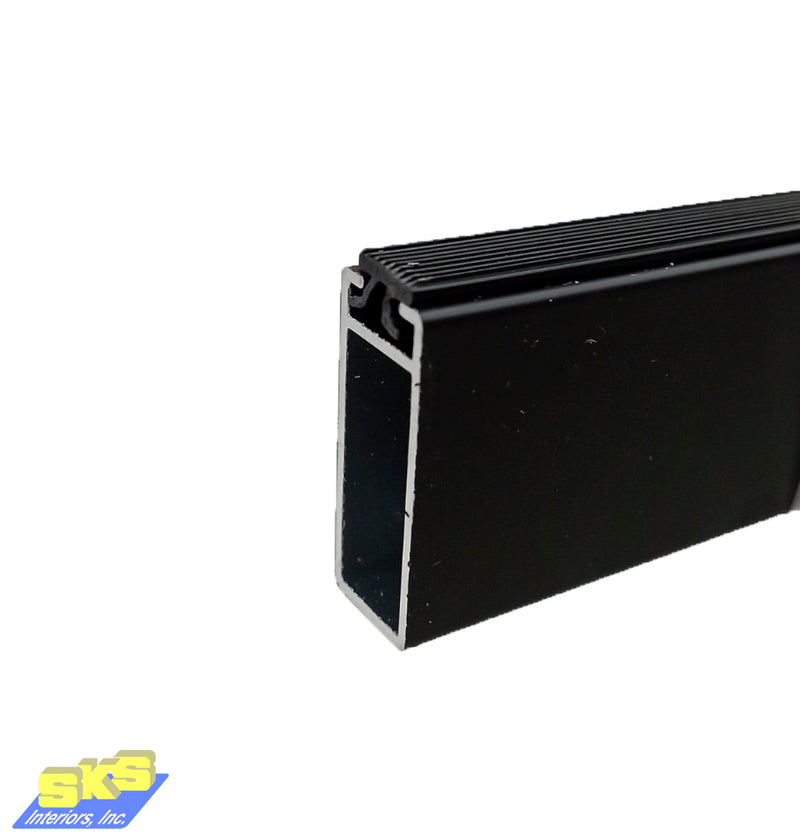 Sistema AH3011 Anti Slip Rectangular Tube 3m Black
