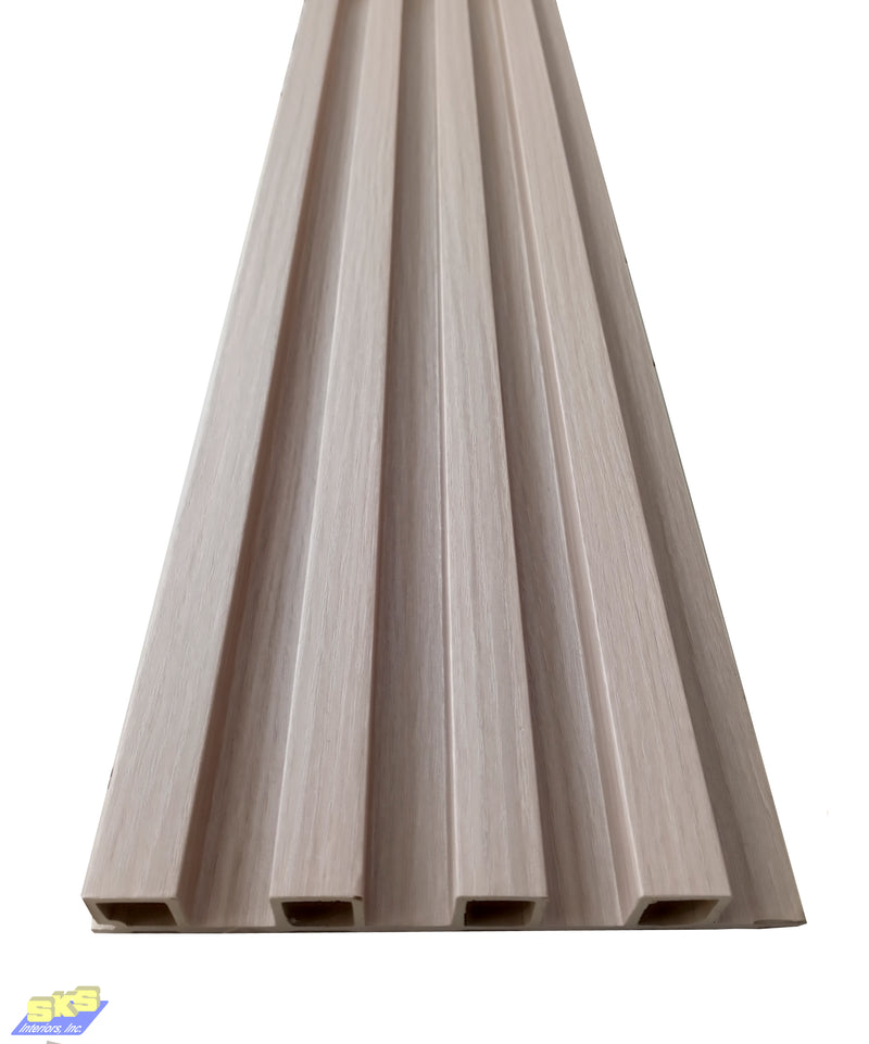 Cladding Qtr Panel MAISON WPC Fluted Wall Panel Cladding 2900x160x23MM - Quarter Sawn Oak