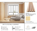 MAISON WPC Fluted Wall Panel Cladding 2900x160x23MM - Light Oak