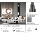 MAISON WPC Fluted Wall Panel Cladding 2900x160x23MM - Grey Ebony