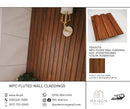 MAISON WPC Fluted Wall Panel Cladding 2900X195X14MM - Rosewood