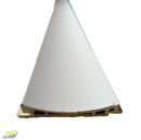 MASION WPC Fluted Concave Wall Panel Cladding 3000X76X14MM -White (Paintable)