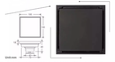 Valor Drain Matte Black 4x4 inches