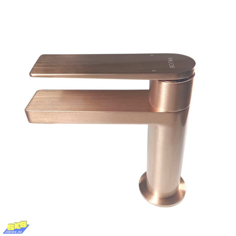 Valor Rafa Basin Mixer - Brushed Rose Gold