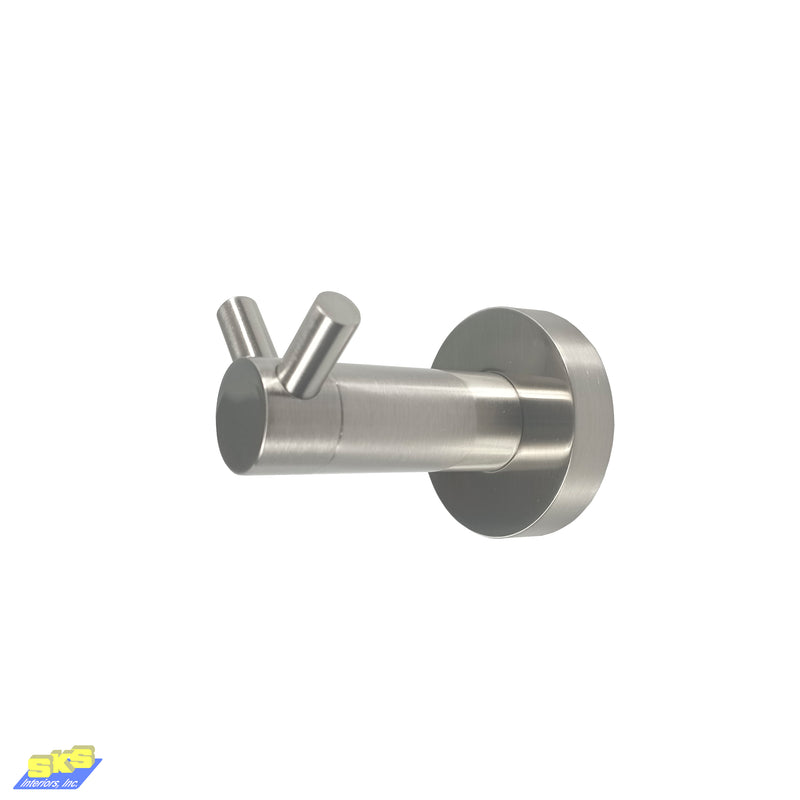 Valor Rocco Double Hook - Brushed Nickel