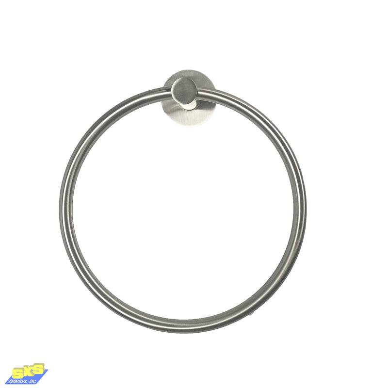 Valor Rocco Towel Ring - Brushed Nickel