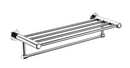 Valor Rocco Double Towel Rack - Brushed Nickel