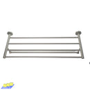 Valor Rocco Double Towel Rack - Brushed Nickel