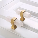White Crystal Drawer Knob