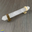 White Crystal Drawer Pull Handle