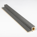 Maison WPC Fluted Wall Panel Cladding D End Strip 2900x18x20mm-Grey Ebony