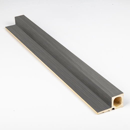 Maison WPC Fluted Wall Panel Cladding D End Strip 2900x18x20mm-Grey Ebony