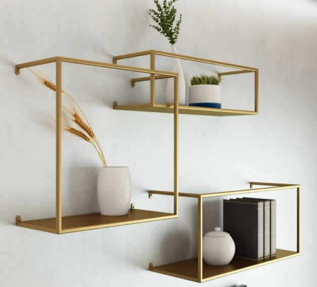 Jayla Metal Shelf - Gold