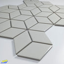 AMARRA Geometric White 26.7x30.9 cm