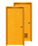 MASTER PVC DOOR 70x210 WG Woodlook w/o louver