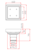 Valor Tile-in Floor Drain Chrome