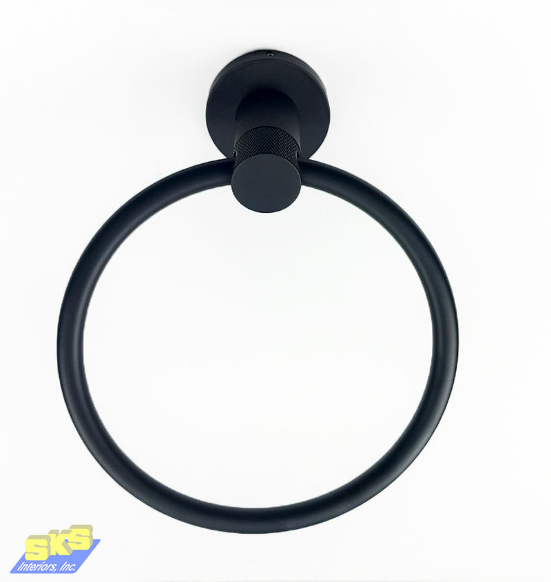 Valor Dante Towel Ring Matte Black