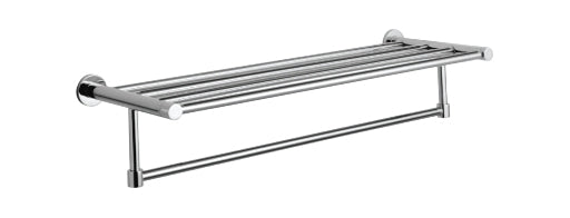 Valor Rocco Double Towel Rack Chrome