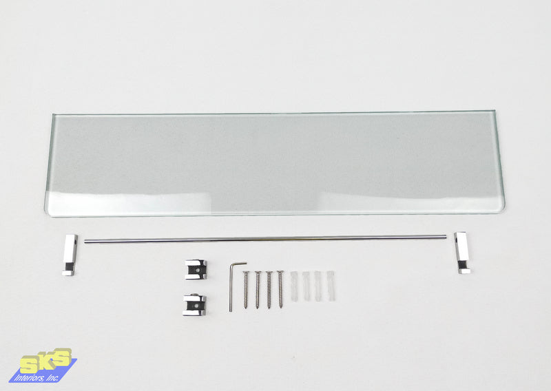 Valor Jakari Glass Shelf Chrome