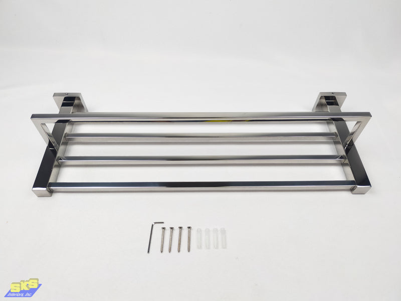 Valor Jakari Double Towel Rack Chrome