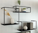 Jayla Metal Shelf - BLACK