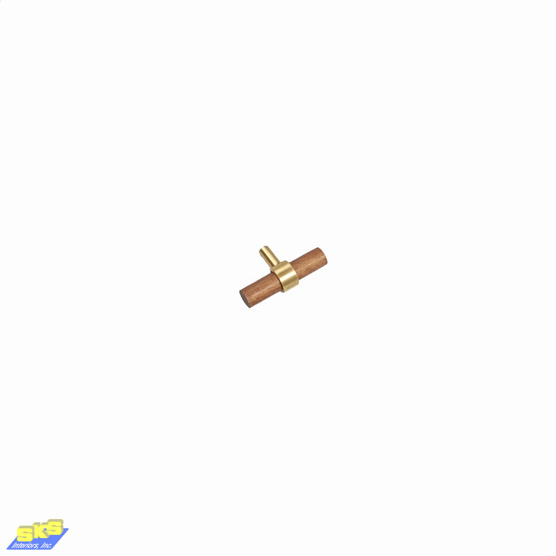 Sienna Drawer Pulls Wood Gold 60mm