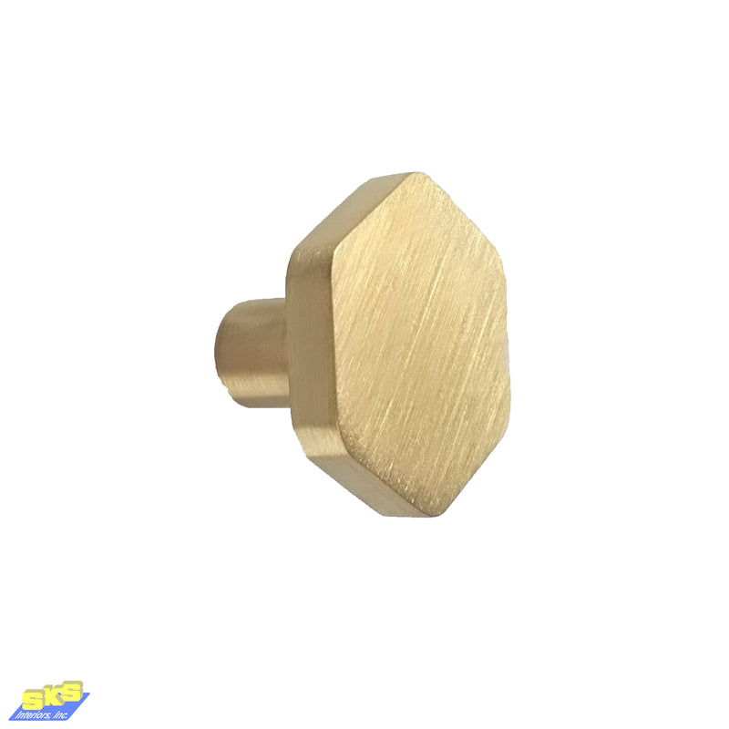 Hexa Knobs Gold