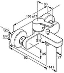 KLUDI BATHMIXER 376810575 LOGO NEO exposed