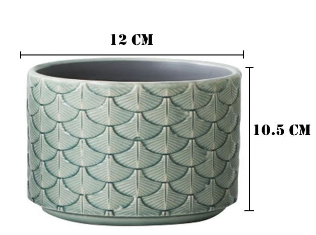 Art Deco Scale Pot (Mint)