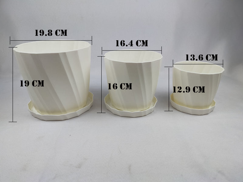 Blanca Pot medium white