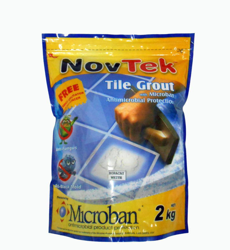NOVTEK TILE GROUT W/MICROBAN 2 KLS 102 Boracay white
