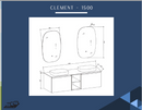 Valor Clement 1500  Bath Vanity