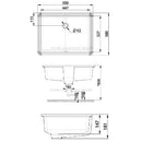 ^American Standard UTC Lav. Thin Edge 500mm F514 white