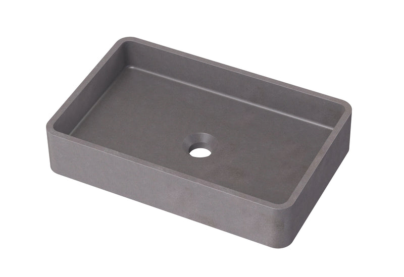 Calyx Cast Basin  Tetra  Grey Cement  506x326x100mm