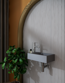 Calyx Cast Basin set Mini Industrial Set Concrete Antique Gray