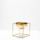 Cubic Metal Planters (Set of 2 - Gold )