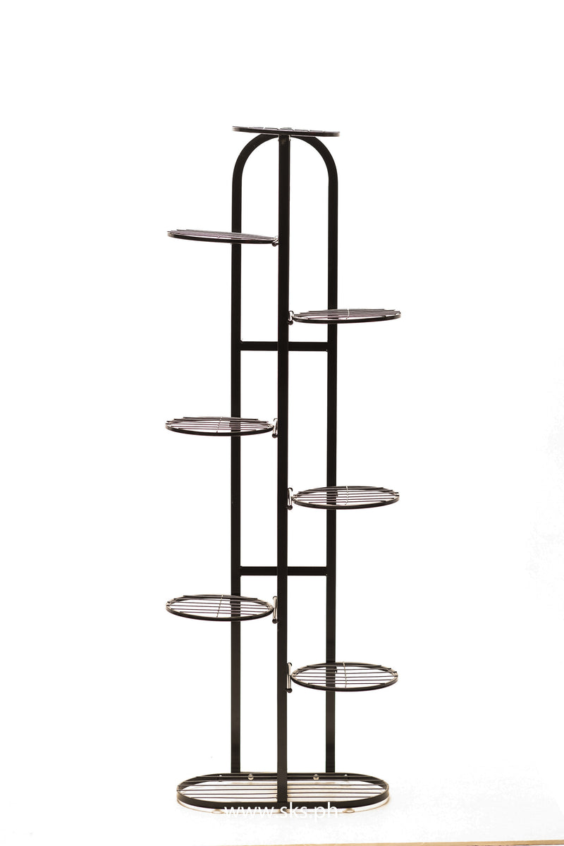 Spruce Vertical Plant Shelving (Black) 140cm