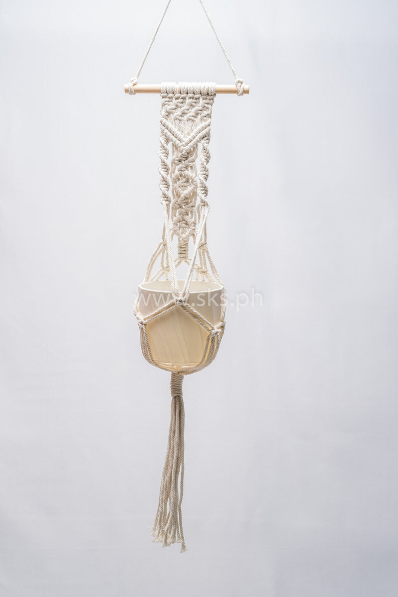 Arlo Macrame Hanging with Pot