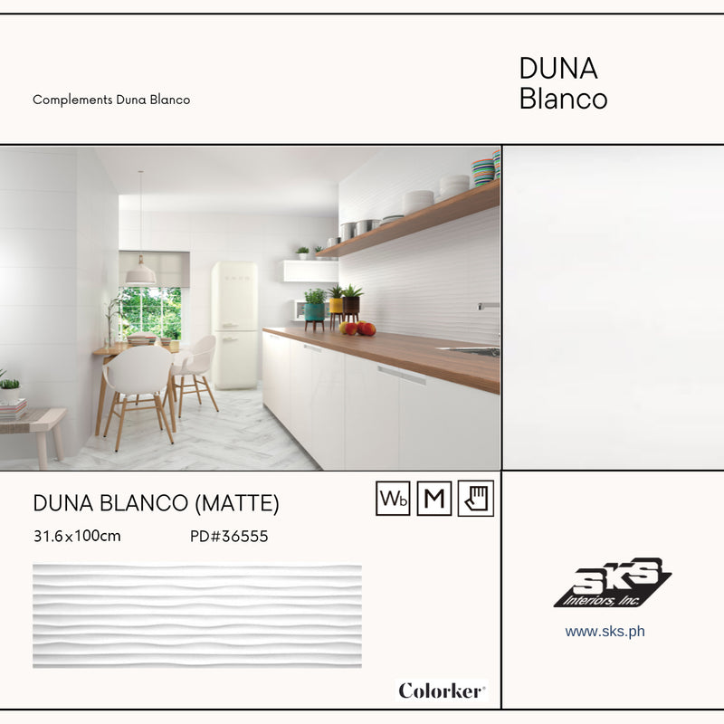 Colorker 31.6x100 Duna Blanco Rect Mat