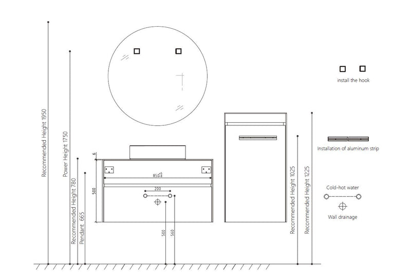 Valor Dhara 800 S01-800 Vanity 2/1