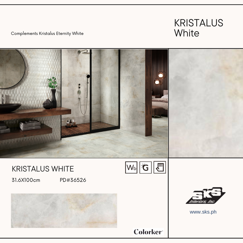 Colorker 31.6x100 Kristalus White Rect BLL