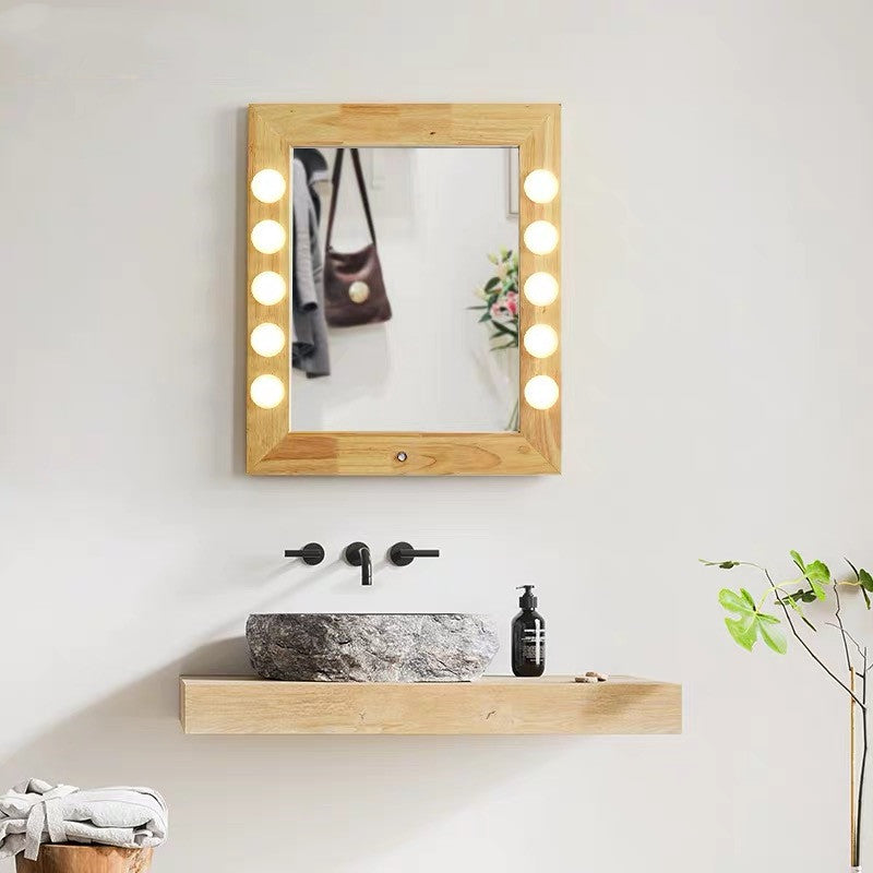 YOSHIE Wood Vanity Mirror