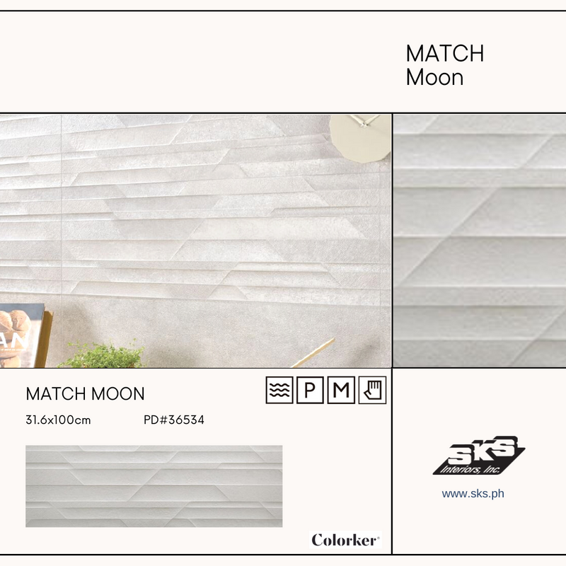 Colorker 31.6x100 Match Moon Rect Mat