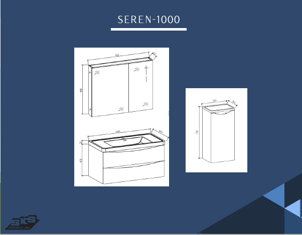 Valor Seren 1000 Bath Vanity