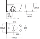 American Standard FLUSH VALVE ACACIA  2225SC white floor mounted top inlet